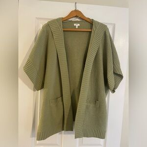 Aerie hooded sweater poncho